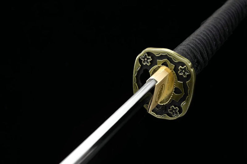 Tachi Sword Hideyoshi Spring Steel Black 豐臣 For Sale | KatanaSwordArt Japanese Katana